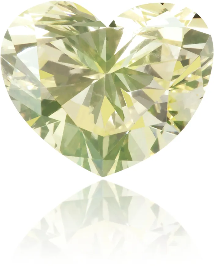 Natural Green Diamond Heart Shape 108 ct Polished Langerman Diamonds Necklaces Natural Green Diamond Heart Shape 108 ct Polished Langerman Diamonds Necklaces