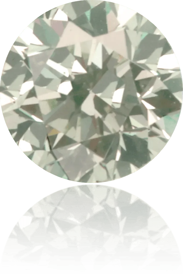 Natural Green Diamond Round 022 ct Polished Langerman Diamonds Earrings