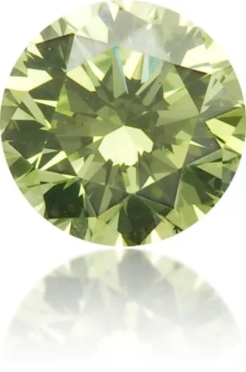 Natural Green Diamond Round 024 ct Polished Langerman Diamonds Earrings