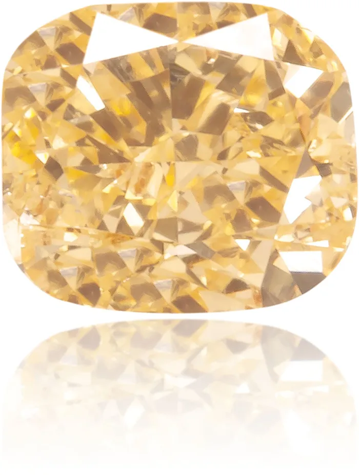 Natural Orange Diamond Cushion 039 ct Polished Langerman Diamonds Earrings Natural Orange Diamond Cushion 039 ct Polished Langerman Diamonds Earrings