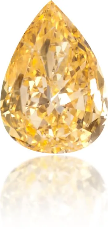 Natural Orange Diamond Pear Shape 011 ct Polished Langerman Diamonds Earrings Natural Orange Diamond Pear Shape 011 ct Polished Langerman Diamonds Earrings