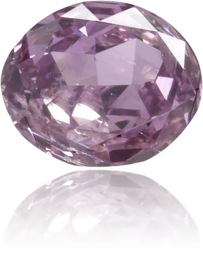 Natural Purple Diamond Oval 031 ct Polished Langerman Diamonds Earrings