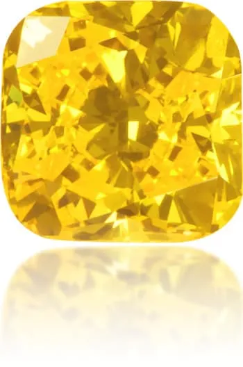 Natural Yellow Diamond Cushion 022 ct Polished Langerman Diamonds Earrings Natural Yellow Diamond Cushion 022 ct Polished Langerman Diamonds Earrings