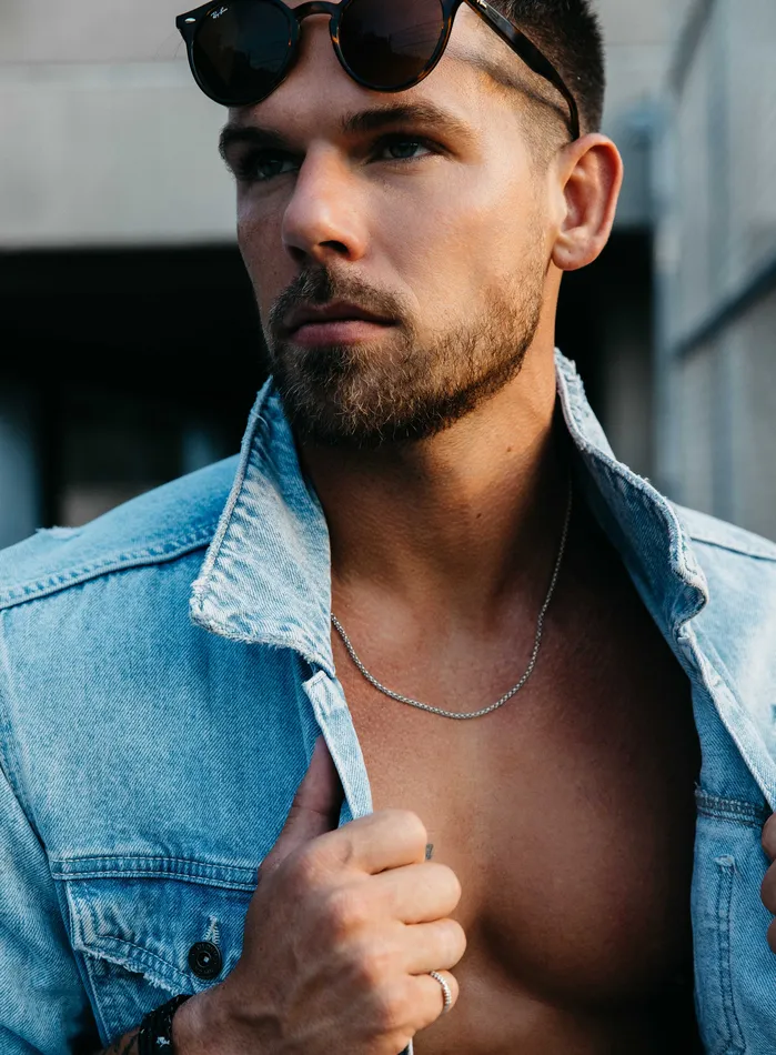 Necklaces 925 Sterling Silver Rolo Chain Necklace for Men WE ARE ALL SMITH Mens Jewelry Clothing