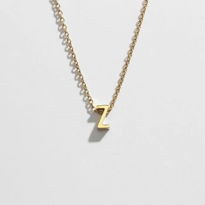 Necklaces Biella Vintage Letter Necklace Z