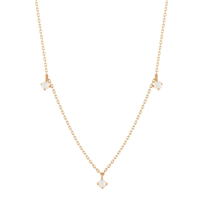 Necklaces FLORA Triple Opal Necklace AURELIE GI
