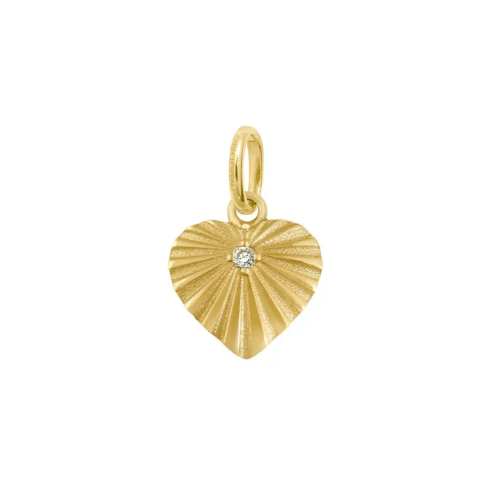Necklaces Gigi Clozeau Heart Lumire Diamond Pendant Yellow Gold