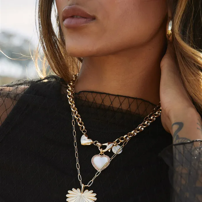 Necklaces Jane Win A Little Bit of LOVE Rolo Chain