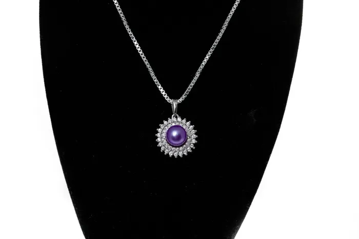 Necklaces JE0019 DIY Mount Pendant 925 Sterling Silver Double Halo Fidget Spinner Necklaces JE0019 DIY Mount Pendant 925 Sterling Silver Double Halo Fidget Spinner