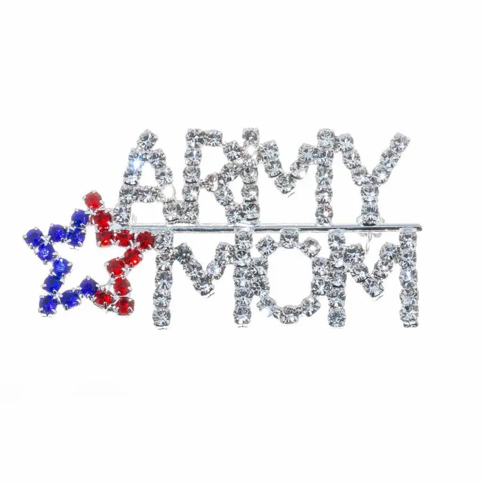 Necklaces JE Brooch United States Army Mom