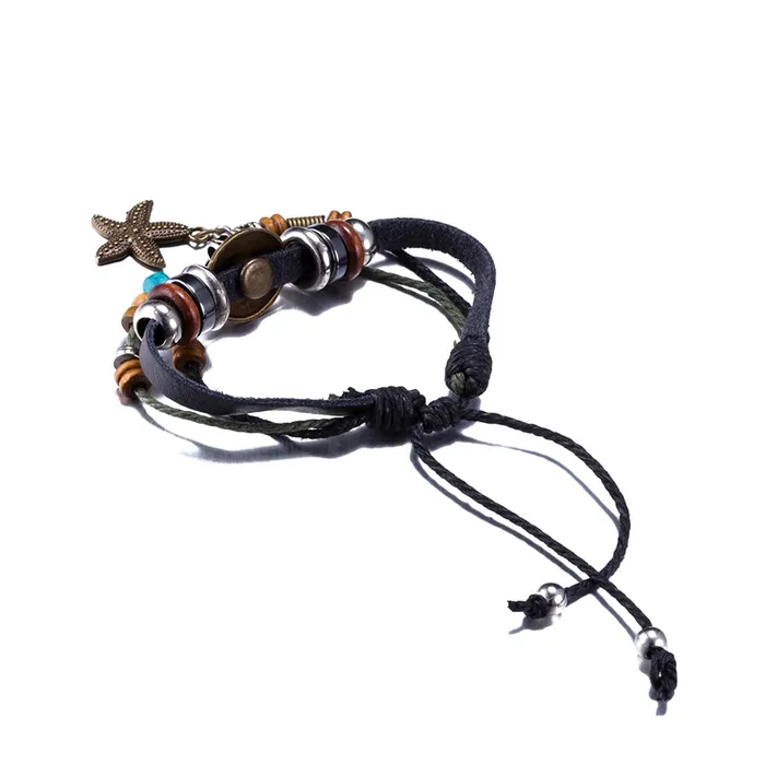 Necklaces Kairangi Kairangi Bracelets for Men and Women Fashion Leather Bracelet for Men Casual Wear Leather Bracelets for Men Birthday Gift for Men and Women Anniversary Gift for Husband Design 5