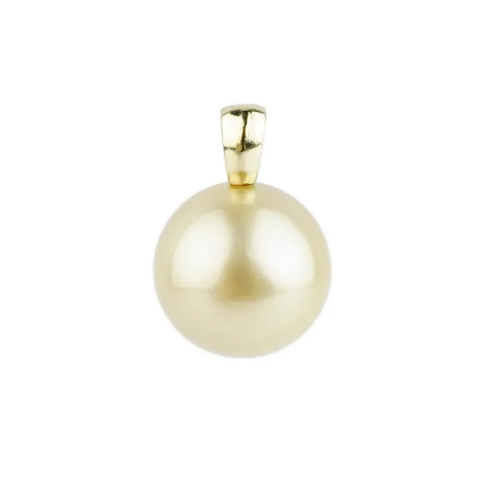 Necklaces Kamoka Pearl Warm Golden 122mm Tahitian Pearl Pendant