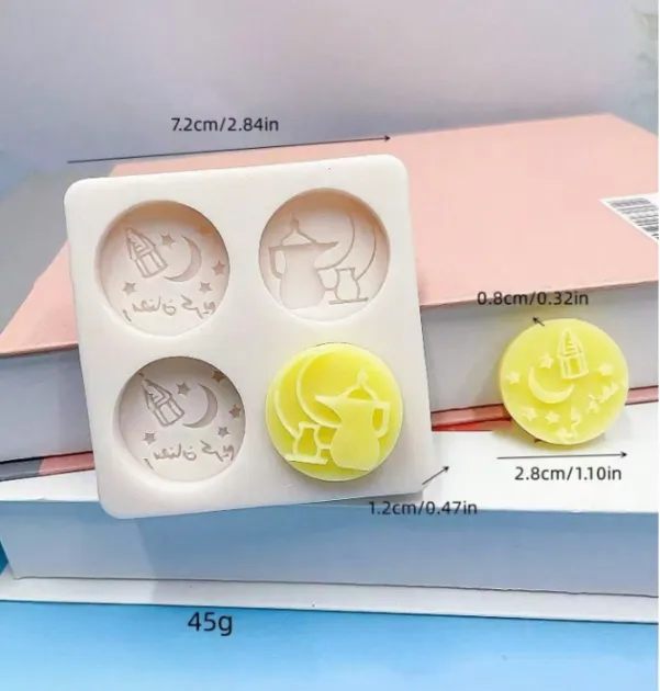Necklaces Ramadan Moon Lantern Silicone Mold for Candle Making RESIN ART HUB