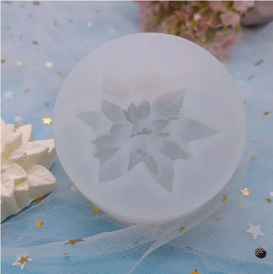 Necklaces RESIN ART HUB Leaf with Buds Silicone Mold for Candle Making