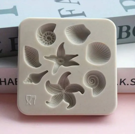 Necklaces RESIN ART HUB Ocean Shells Miniature Silicone Mold for Candle Making