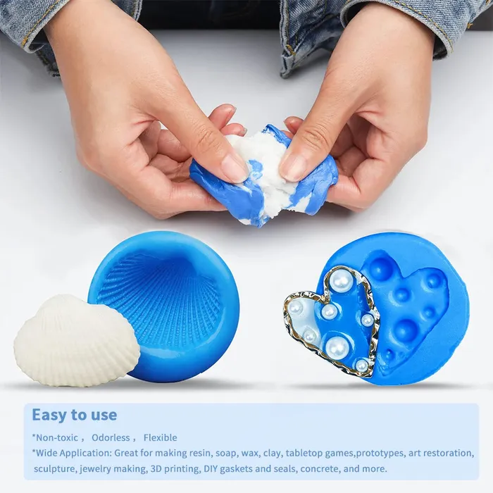 Necklaces Resin Art Hub Silicone Putty For Mold Making
