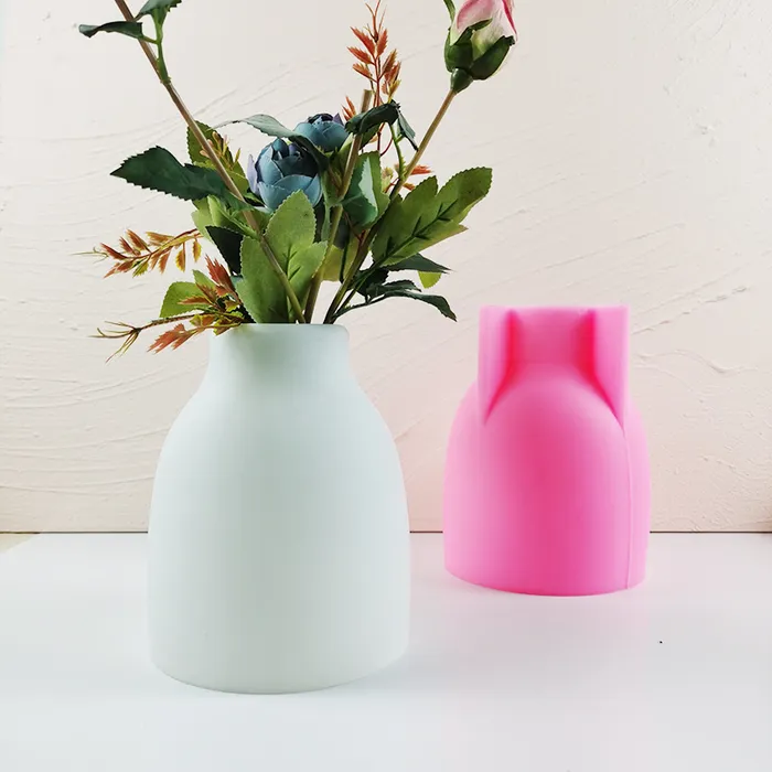 Necklaces Round Vase Silicone Mold for Jesmonite Art Resin Art Hub