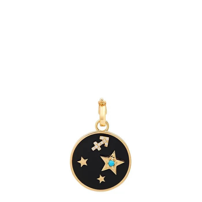 Necklaces Small Onyx Zodiac Pendant Helena Rose