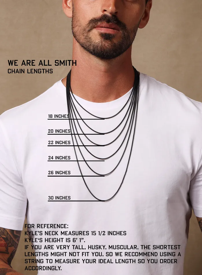 Necklaces WE ARE ALL SMITH Saint Christopher Sterling Silver Oval Medal Necklace for Men