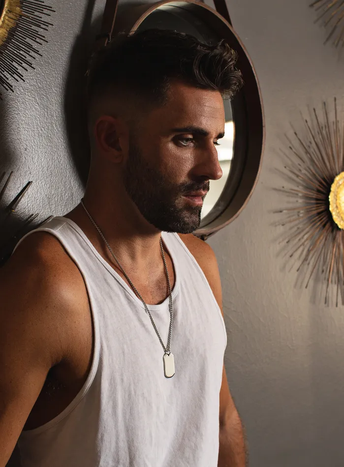 Necklaces We Are All Smith Stainless Steel Dog tag Necklace For Men