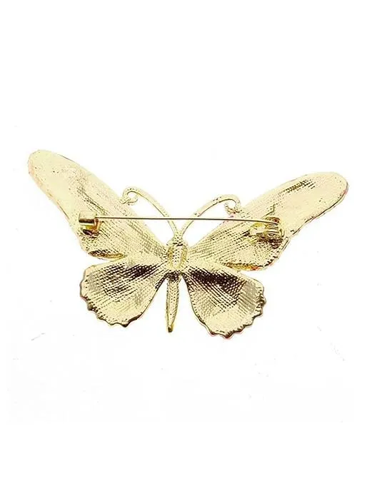Necklaces Yellow Chimes Brooch for Women Blue Butterfly Shaped Brooch Fashionable Brooch for Girls and Women Yellow Chimes