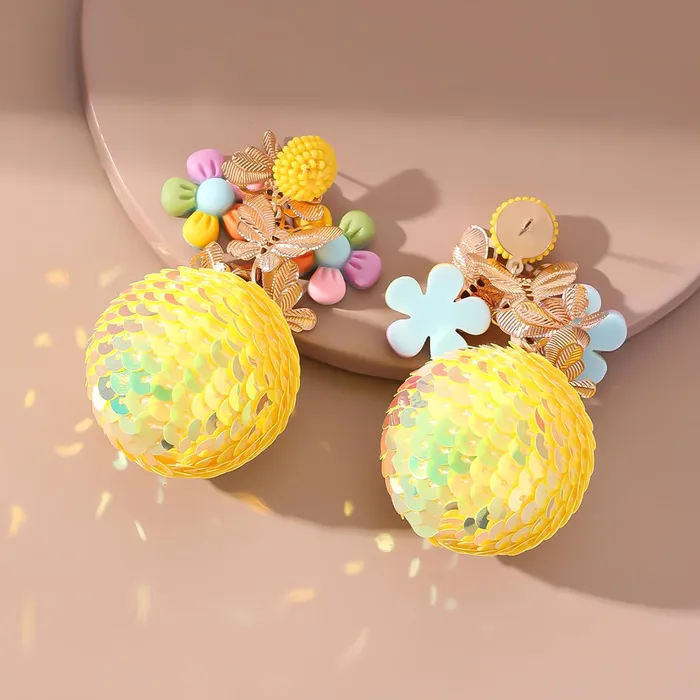 Necklaces Yellow Chimes Earrings for Women and Girls Drop Earrings for WomenYellow Sparkling Drop Earrings for Girls Birthday Gifts for Women Anniversary Gift For Wife Yellow Chimes