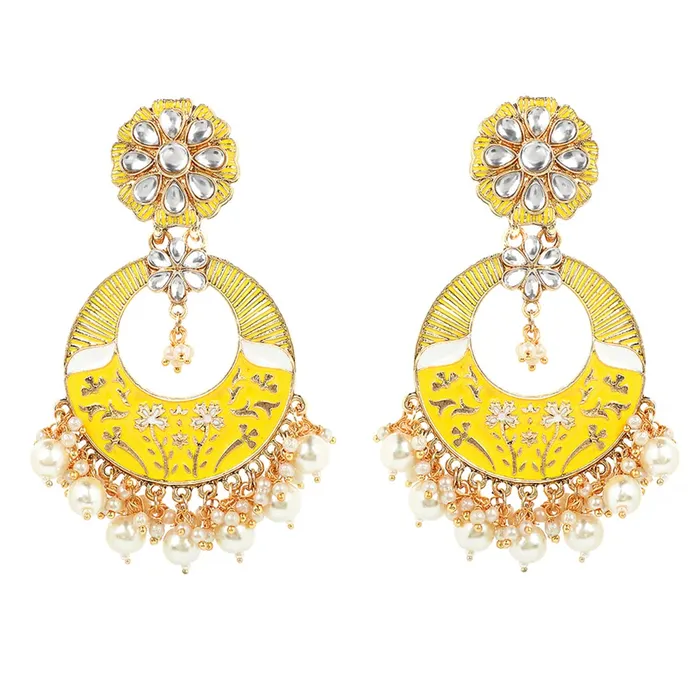 Necklaces Yellow Chimes Meenakari Earrings for Women Gold Plated Traditional Moti Beads Yellow Meenakari Chand bali Earrings for Women and Girls Yellow Chimes Necklaces Yellow Chimes Meenakari Earrings for Women Gold Plated Traditional Moti Beads Yellow Meenakari Chand bali Earrings for Women and Girls Yellow Chimes