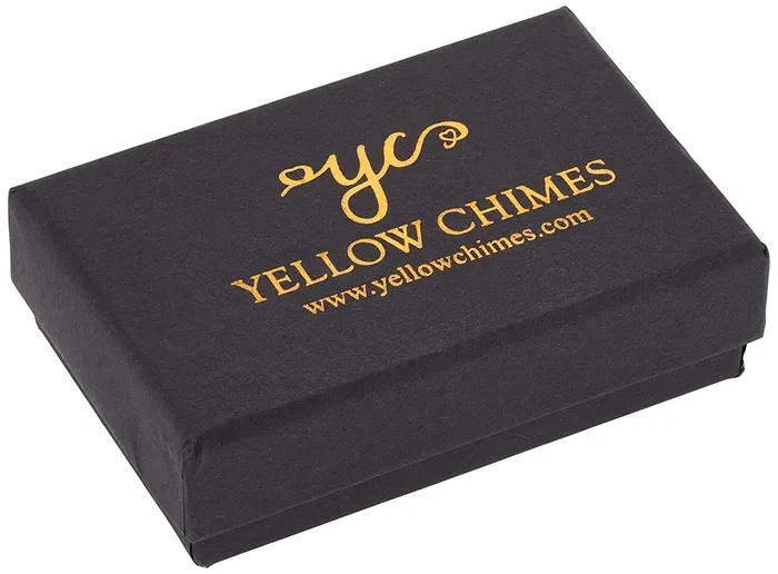 Necklaces Yellow Chimes Pendant for Men and Boys Black Dog Tag for Men Stainless Steel Army Dog Tag Chain Pendants for Men Birthday Gift for Men and Boys Anniversary Gift for Husband Yellow Chimes