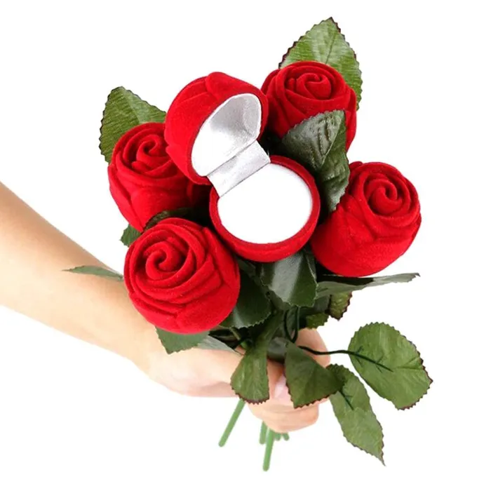 Necklaces Yellow Chimes Ring for Women Red Heart Shaped black Colored Smooth Finished Ring with Red Velvet Rose Ring Box for Women and Girls Yellow Chimes