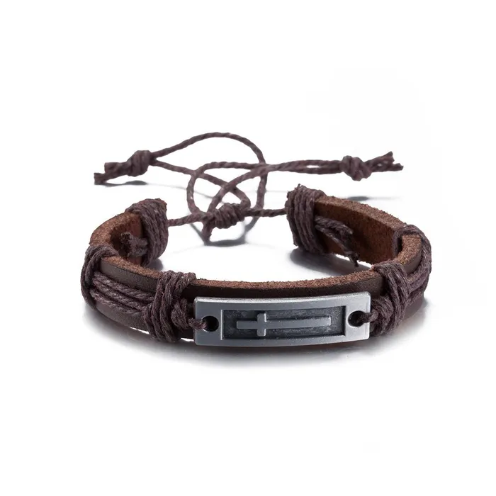 Necklaces Yellow Chimes Yellow Chimes Bracelet for Men Cross Style Casual Leather Wrap Bracelets for Men and Boys Necklaces Yellow Chimes Yellow Chimes Bracelet for Men Cross Style Casual Leather Wrap Bracelets for Men and Boys