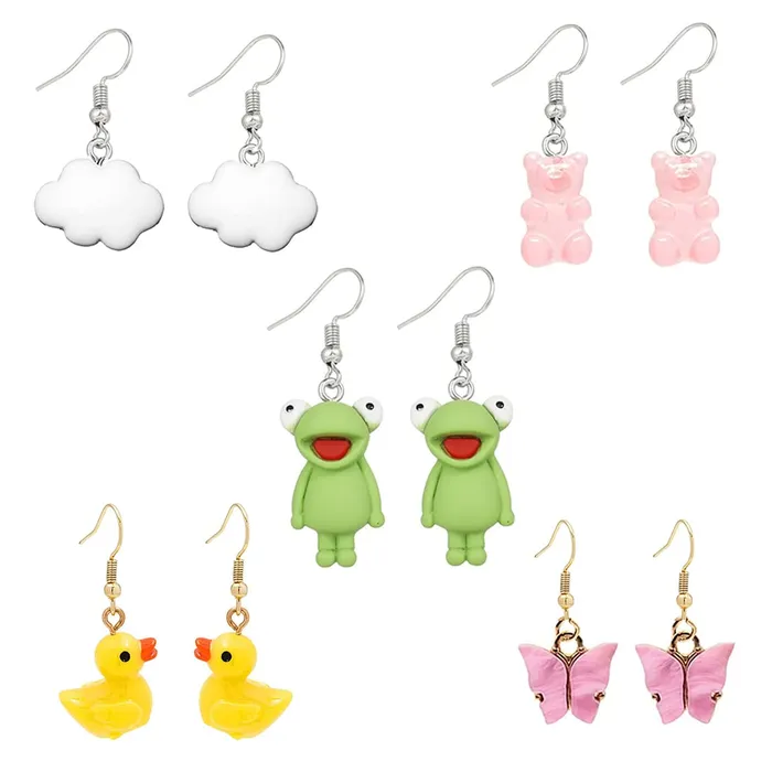 Necklaces Yellow Chimes Yellow Chimes Combo Earring For Women set Pack Of 6 Pairs Of Multicolor Cute Creature Charm Hanging Earrings For Women and Girls Necklaces Yellow Chimes Yellow Chimes Combo Earring For Women set Pack Of 6 Pairs Of Multicolor Cute Creature Charm Hanging Earrings For Women and Girls