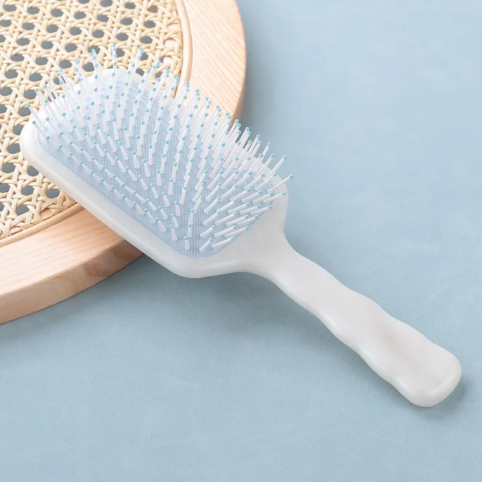 Necklaces Yellow Chimes Yellow Chimes Detangler Hair Brush Flexible Bristles Paddle Brush with Cushioning for Smoothening Out Curls Straightening and Styling Hair Wet Dry Hair Pain Free Detangling