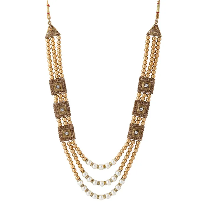 Necklaces Yellow Chimes Yellow Chimes Dulahmala For Mens Golden Beads Pearl Necklace Jewellery for Groom Dulha Moti Mal Haar For Men Sherwani Necklace Necklaces Yellow Chimes Yellow Chimes Dulahmala For Mens Golden Beads Pearl Necklace Jewellery for Groom Dulha Moti Mal Haar For Men Sherwani Necklace