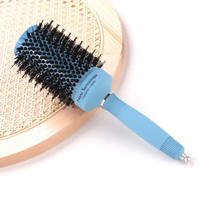 Necklaces Yellow Chimes Yellow Chimes Hair Brush with IonInfused Thermal Ceramic Technology AntiStatic Boar Bristles Additional Styling Tip Adds Volume and Shine Blow Drying Straightening Curling Round Brush