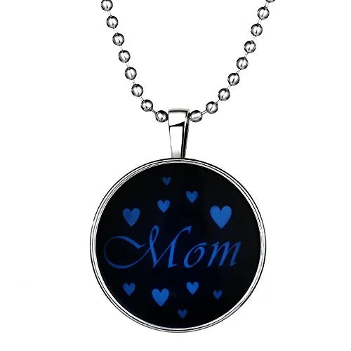 Necklaces Yellow Chimes YELLOW CHIMES Mothers love Special GlowintheDark Heart Pendant for Women