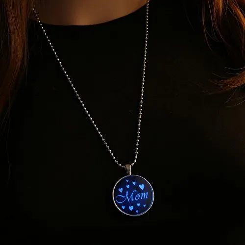 Necklaces Yellow Chimes YELLOW CHIMES Mothers love Special GlowintheDark Heart Pendant for Women