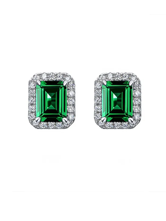 Necklaces Yellow Chimes Yellow Chimes Stud Earrings for Women Green Square Crystal Silver Plated Stud Earrings for Women and Girls Necklaces Yellow Chimes Yellow Chimes Stud Earrings for Women Green Square Crystal Silver Plated Stud Earrings for Women and Girls