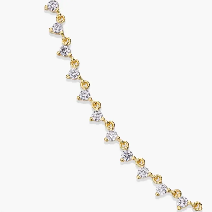 Necklaces Yiwu yuzhe jewelry baba Triangle Cluster Diamond CZ Tennis Necklace