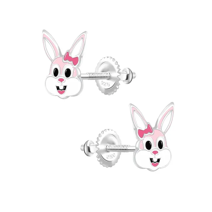 Raajsi by Yellow Chimes 925 Sterling Silver Stud Earring for Girls Kids Melbees Kids Collection Rabbit Stud Birthday Gift for Girls Kids With Certificate of Authenticity 6 Month Warranty Yellow Chimes Earrings
