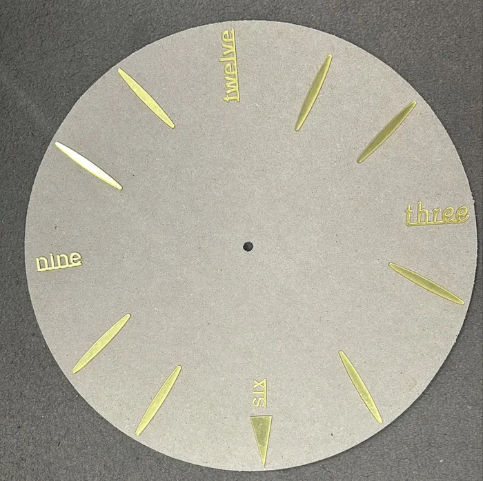 RESIN ART HUB Dark Gold Colored Mix Clock Dials for Clock Making Necklaces