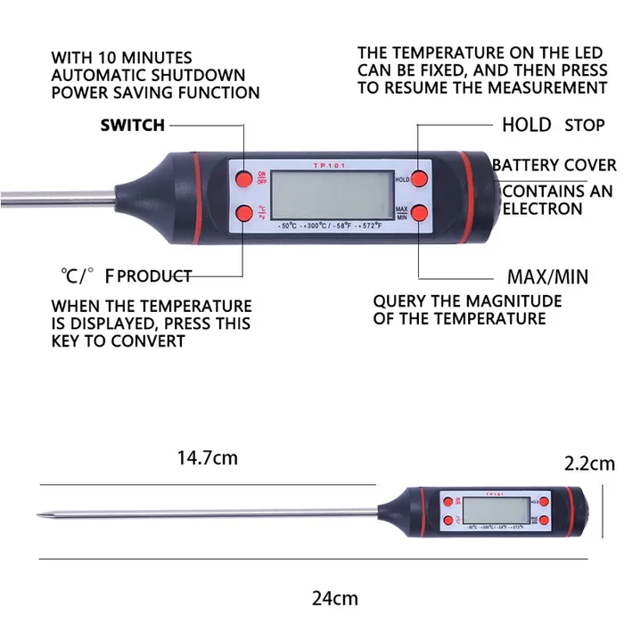 Resin Art Hub Electronic Digital Thermometer Candle Making Earrings Resin Art Hub Electronic Digital Thermometer Candle Making Earrings