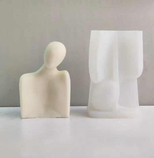 RESIN ART HUB Human Sculpture Mold For Candle Making Necklaces