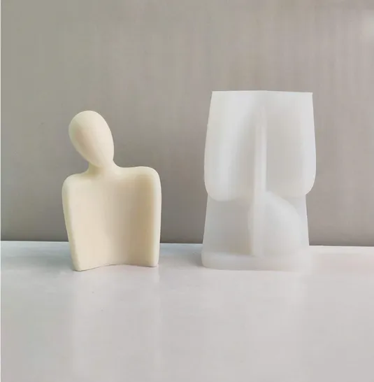 RESIN ART HUB Human Sculpture Mold For Candle Making Necklaces
