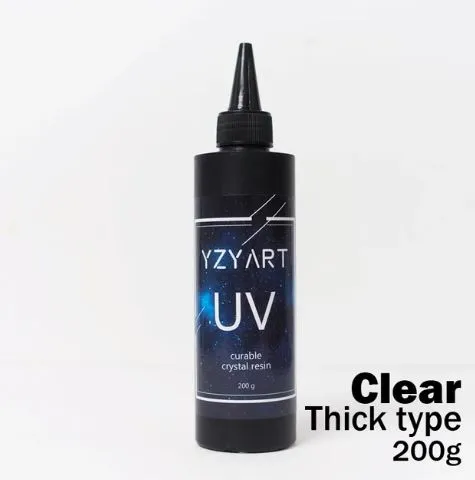 Resin Art Hub Rings UV Resin Hard Ultraviolet Curing Resin jewelry making Cure Sunlight Crafts Clear as water 200g Thick Type