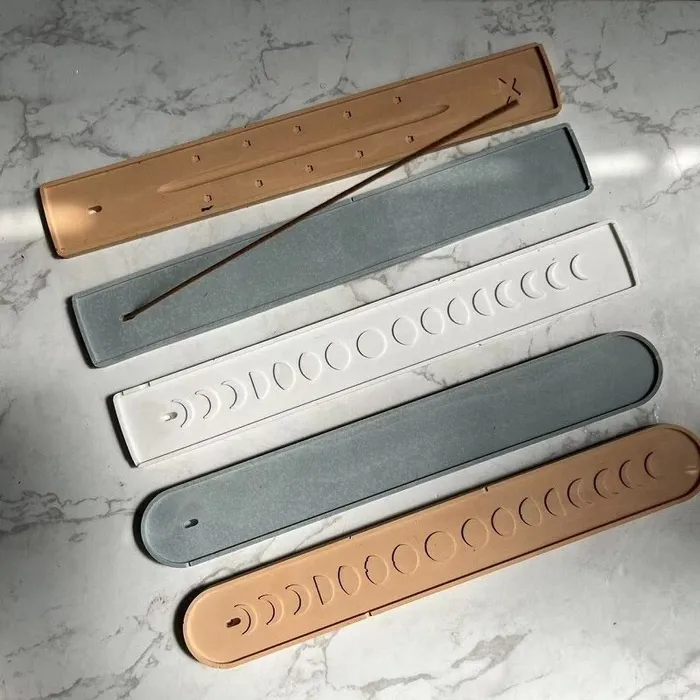 Resinarthub Earrings Incense Stick Holder Silicone Mold