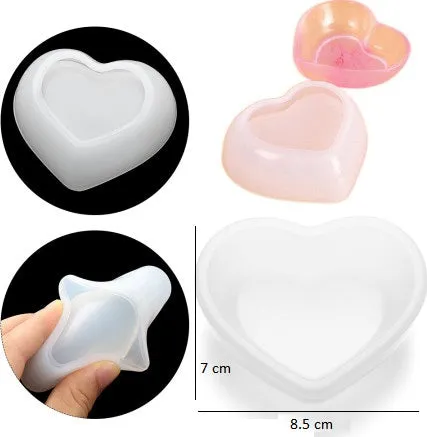 Resinarthub Rings Heart and Flower Shape Bowl Storage Mould