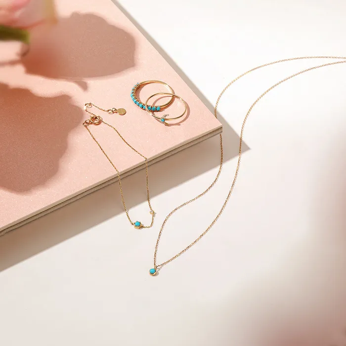Rings AURELIE GI MARIA Turquoise Stacking Ring