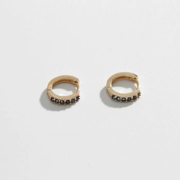 Rings Biella Vintage Blue Diamond Huggies