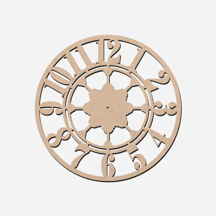 Rings Resinarthub MDF Wall Clock Base Geometric Design