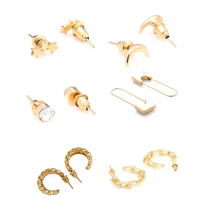 Rings Yellow Chimes Yellow Chimes Earrings for Women and Girls Fashion White Pearl Hoops Set Gold Plated Combo of 12 Pairs Stud Hoop Earring Set Birthday Gift for girls and women Anniversary Gift for Wife